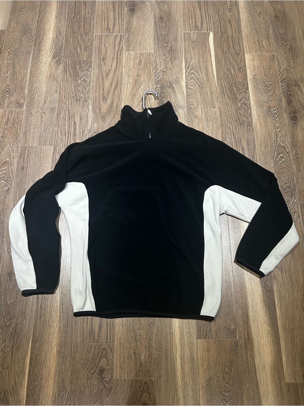 Ermenegildo Zegna Black and White Zip-Up Sweater